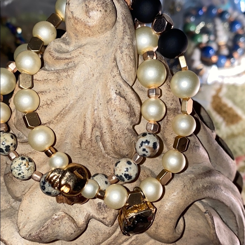 Death 💀 becomes me stretch bracelet